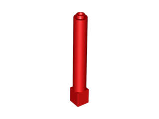 Lego (N) ~ Support 1 x 1 x 6 Solid Pillar ~ [Red]