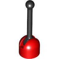 Lego (N) ~ Antenna Small Base with Black Lever (4592 / 4593) ~ [Red]