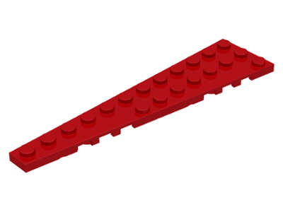 Lego NEW - Wedge Plate 12 x 3 Left~ [Red]