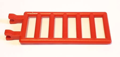 Lego NEW - Bar 7 x 3 with 2 Clips (Ladder)~ [Red]