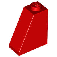 Lego (N) ~ Slope 65 2 x 1 x 2 ~ [Red]