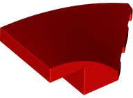 Lego (N) ~ Wedge 4 x 2 Right No Studs ~ [Red]