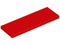 Lego (N) ~ Tile 2 x 6 ~ [Red]