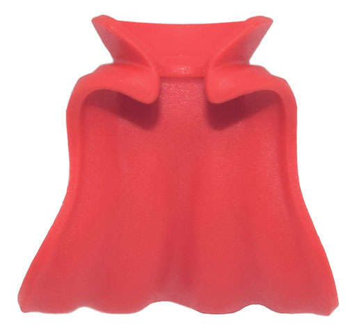 Lego NEW - Minifigure Cape Rubber Billowing with High Rounded Collar (Cloak ofLevitation)~ [Red]