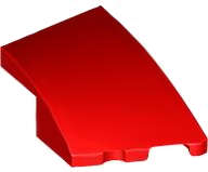 Lego (N) ~ Wedge 3 x 2 Right No Studs ~ [Red]