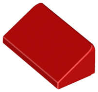 Lego (N) ~ Slope 30 1 x 2 x 2/3 ~ [Red]