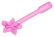 Lego (N) ~ Minifigure Utensil Magic Wand ~ [Trans-Dark Pink]