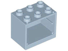 Lego (N) ~ Container Cupboard 2 x 3 x 2 - Hollow Studs ~ [Sand Blue]