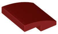 Lego (N) ~ Slope Curved 2 x 2 x 2/3 ~ [Dark Red]