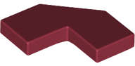 Lego (U) ~ Tile Modified Facet 2 x 2 ~ [Dark Red]