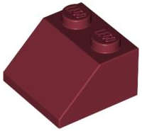 Lego (U) ~ Slope 45 2 x 2 ~ [Dark Red]