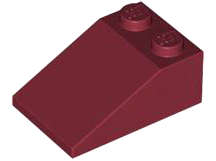 Lego (N) ~ Slope 33 3 x 2 ~ [Dark Red]
