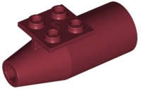 Lego (U) ~ Engine Smooth Large 2 x 2 Thin Top Plate ~ [Dark Red]