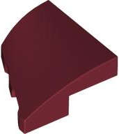 Lego (N) ~ Wedge 2 x 2 x 2/3 Right ~ [Dark Red]