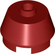 Lego (N) ~ Cone 2 x 2 Truncated ~ [Dark Red]