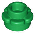 Lego Used - Plate Round 1 x 1 with Flower Edge (5 Petals)~ [Green]