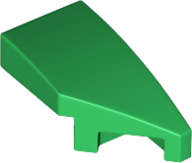 Lego (N) ~ Wedge 2 x 1 x 2/3 Right ~ [Green]