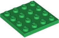 Lego (N) ~ Plate 4 x 4 ~ [Green]