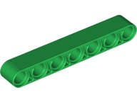 Lego (N) ~ Technic Liftarm Thick 1 x 7 ~ [Green]