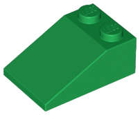 Lego (N) ~ Slope 33 3 x 2 ~ [Green]