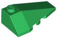 Lego (N) ~ Wedge 4 x 2 Triple Right ~ [Green]