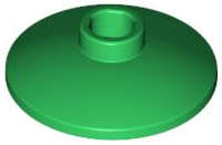 Lego (N) ~ Dish 2 x 2 Inverted (Radar) ~ [Green]