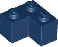 Lego (N) ~ Brick 2 x 2 Corner ~ [Dark Blue]