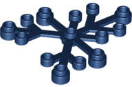 Lego (N) ~ Plant Leaves 6 x 5 ~ [Dark Blue]