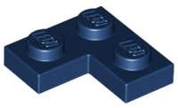 Lego (U) ~ Plate 2 x 2 Corner ~ [Dark Blue]
