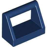 Lego (N) ~ Tile Modified 1 x 2 with Bar Handle ~ [Dark Blue]