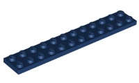 Lego (N) ~ Plate 2 x 12 ~ [Dark Blue]