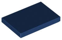 Lego (N) ~ Tile 2 x 3 ~ [Dark Blue]