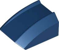 Lego (N) ~ Slope Curved 2 x 2 Lip ~ [Dark Blue]