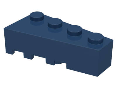 Lego (U) ~ Wedge 4 x 2 Right ~ [Dark Blue]