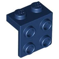 Lego (N) ~ Bracket 1 x 2 - 2 x 2 ~ [Dark Blue]