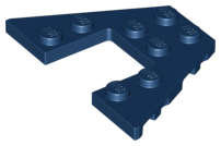 Lego (N) ~ Wedge Plate 4 x 6 ~ [Dark Blue]