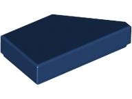 Lego (N) ~ Tile Modified 1 x 2 Wedge Left ~ [Dark Blue]