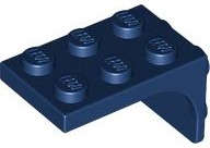 Lego (N) ~ Bracket 3 x 2 - 2 x 2 ~ [Dark Blue]