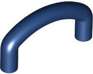 Lego (N) ~ Bar Curved with Angled Ends 1L ~ [Dark Blue]