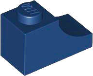 Lego (N) ~ Arch 1 x 2 Inverted ~ [Dark Blue]