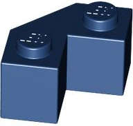 Lego (N) ~ Brick Modified Facet 2 x 2 ~ [Dark Blue]