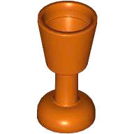 Lego (N) ~ Minifigure Utensil Goblet ~ [Dark Orange]