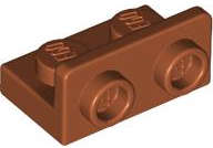 Lego (N) ~ Bracket 1 x 2 - 1 x 2 Inverted ~ [Dark Orange]