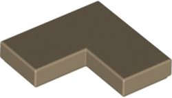 Lego (N) ~ Tile 2 x 2 Corner ~ [Dark Tan]