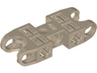 Lego Used - Technic Axle and Pin Connector 2 x 5 with 2 Ball Joint Sockets Open Sides~ [Dark Tan]