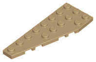 Lego (N) ~ Wedge Plate 8 x 3 Pentagonal Left ~ [Dark Tan]