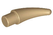 Lego (N) ~ Barb / Claw / Horn / Tooth - Small ~ [Dark Tan]