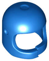 Lego NEW - Minifigure Headgear Helmet Space / Town Reissue with Thick Chin Strap withSimul~ [Blue]