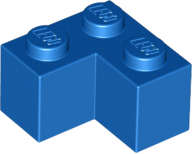 Lego (U) ~ Brick 2 x 2 Corner ~ [Blue]