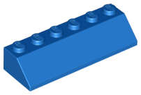 Lego (N) ~ Slope 45 2 x 6 ~ [Blue]